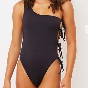 Frankie’s bikinis “Honey” one piece in black